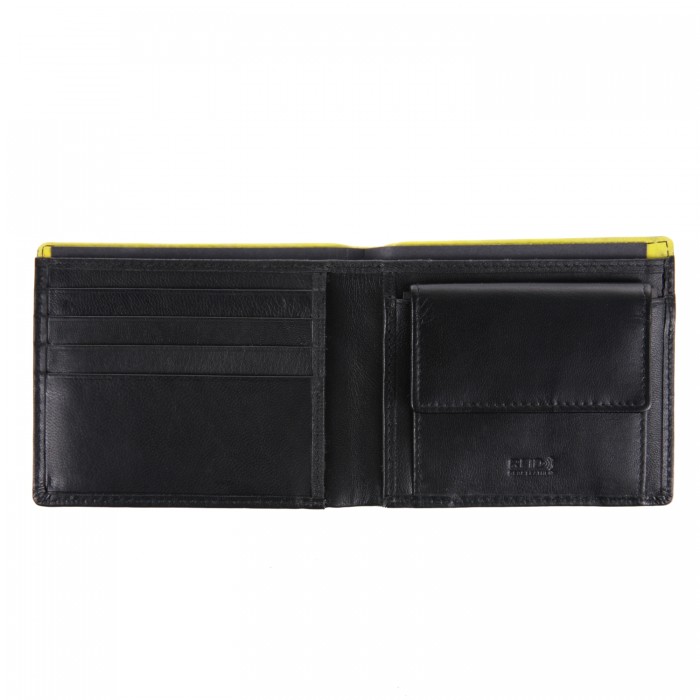 Black Stripe Leather Wallet