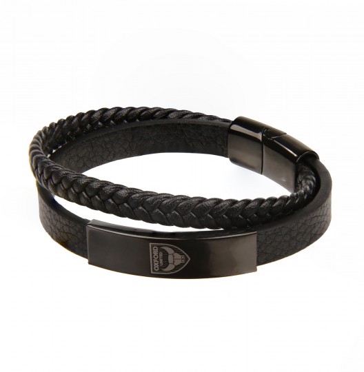 Black Leather Bracelet