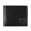 Black Stripe Leather Wallet