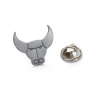 Silver Ox Pin Badge