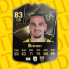 Signed Ciaron Brown EA FC25 TOTW Card