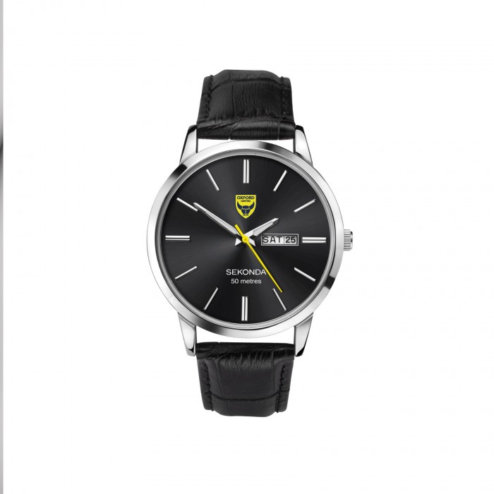 Sekonda Black Leather Watch 2.0