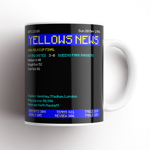 TeleText Mug - Milk Cup Final 1986