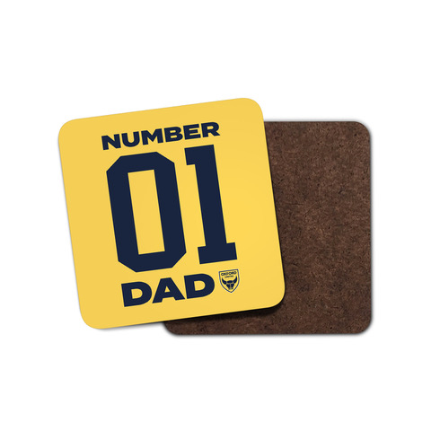 Number 01 Dad Coaster