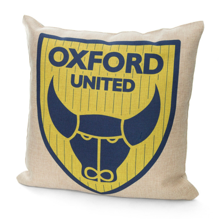 Crest Hessian Cushion