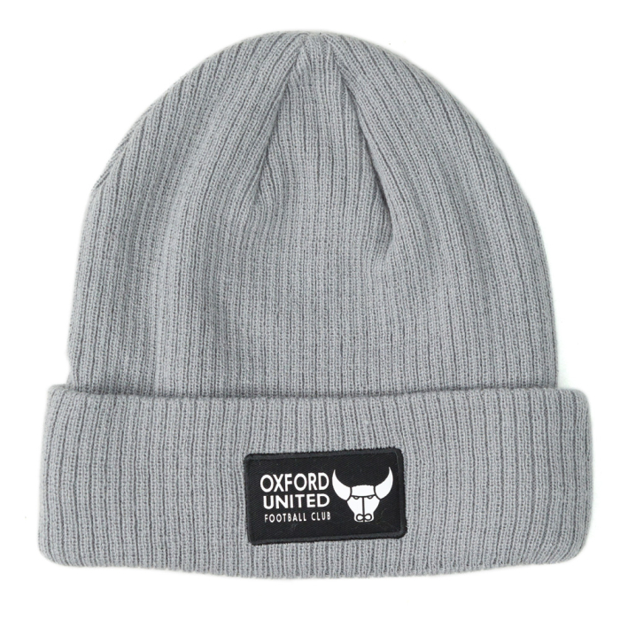 Grey Patch Beanie