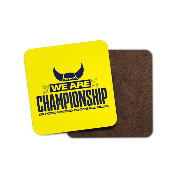 WE ARE CHAMPIONSHIP 23/24 Coaster Yellow *