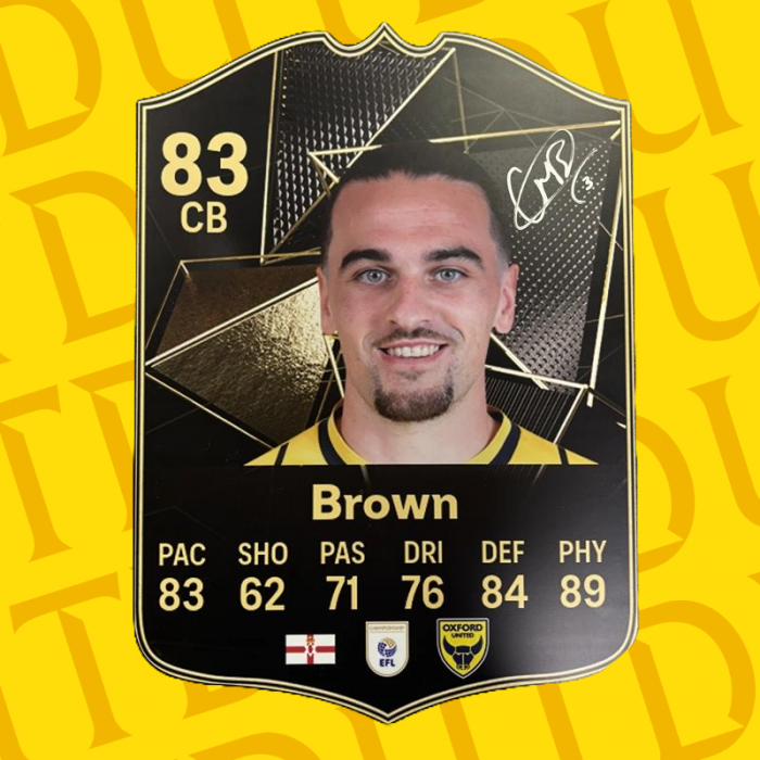 Signed Ciaron Brown EA FC25 TOTW Card