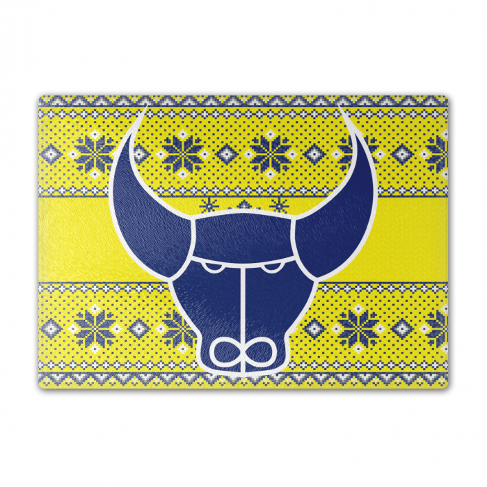 Ox Christmas Knit Chopping Board